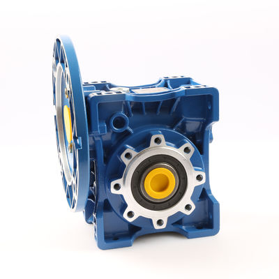 NMRV90 ওয়ার্ম গিয়ার বক্স 0.06kW-7.5kW ইনপুট ফ্ল্যাঞ্জ বড় আউটপুট টর্ক সহ