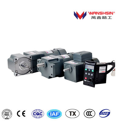 উচ্চ টর্ক অ্যালুমিনিয়াম এসি গিয়ার মোটর 9W 91KW 400RPM